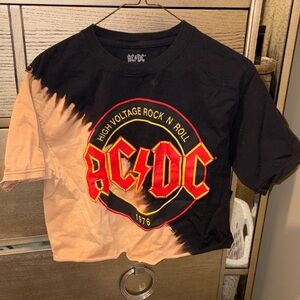 AC/DC Black and Cream High Voltage T-Shirt